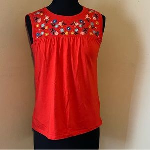 JCREW EMBROIDERED TOP